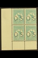 OFFICIAL 1915-28 1s Blue-green Roo, Die IIB, With Small "OS" Perfin, SG O48b (BW 33ba), A Lovely Mint Lower Left... - Otros & Sin Clasificación
