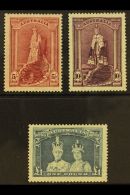 1937-49 5s, 10s $ & £1 Robes Thin Rough Ordinary Papers, SG 176a/78a, Fine Never Hinged Mint, Fresh. (3... - Other & Unclassified
