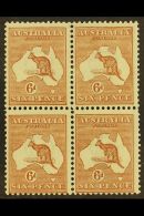 1923-24 6d Chestnut Roo (SG 73, BW21) Never Hinged Mint BLOCK OF FOUR. For More Images, Please Visit... - Altri & Non Classificati