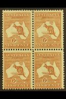 1923-24 6d Chestnut Roo (SG 73, BW21) Never Hinged Mint BLOCK OF FOUR. For More Images, Please Visit... - Autres & Non Classés