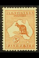 1913-14 5d Chestnut Kangaroo, Die II, SG 8, Fine Mint.  For More Images, Please Visit... - Sonstige & Ohne Zuordnung