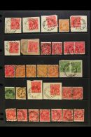 1910's-1930's VICTORIA POSTMARKS ON KGV HEAD ISSUES. An Interesting Collection Of Used Stamps Handpicked For Nice... - Autres & Non Classés