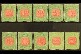 VICTORIA POSTAGE DUES 1895-96 Set Complete, SG D11/20, Very Fine Mint (10 Stamps) For More Images, Please Visit... - Autres & Non Classés