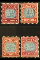 VICTORIA POSTAGE DUES 1890 ½d, 1d, 2d, And 4d All Listed Shades, SG D1a/D4a, Fine Mint. (4 Stamps) For More... - Other & Unclassified