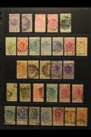 SOUTH AUSTRALIA 1886-1912 USED POSTAL FISCAL COLLECTION Presented On Stock Pages. Includes 1886 2s6d, 5s &... - Other & Unclassified