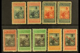 1899-1903 LIBERTY SEATED COLOUR TRIALS 5p & 20p Values In Unissued Colours On Gummed & Perforated Paper,... - Altri & Non Classificati