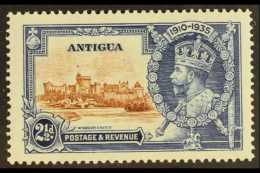 1935 2½d Brown And Deep Blue, Silver Jubilee, Variety "Dot To Left Of Chapel", SG 93g, Very Fine And Fresh... - Autres & Non Classés