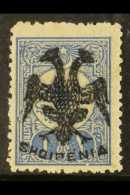 1913 2pi Blue- Black Plate 1, Michel 8, Superb Used On Piece. Signed Raybaudi.  For More Images, Please Visit... - Albanie