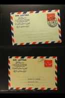 1951-76 USED AEROGRAMMES COLLECTION Basic Issues, Incl. Both 1951 Types With Different Colour Overlays, 1972 14a... - Afghanistan