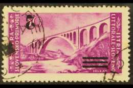 WWII  - YUGOSLAV OCCUPATION OF ISTRIA 1946 2l On 30l Red Lilac, Variety "surcharge Inverted", Sass 62a, Very Fine... - Unclassified