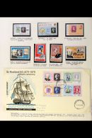 STAMPS ON STAMPS 1940's-1980's World All Different Collection Of Mint (mostly Never Hinged) & Used Stamps,... - Non Classés