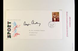 SPORTS Great Britain 1980 Athletics 12p Issue On First Day Cover, Hand Signed By The Now Sadly Deceased - Sir... - Unclassified