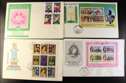 ROYALTY 1978 COMMONWEALTH FDC COLLECTION. A Lovely Collection Of Illustrated, Unaddressed, First Day Covers,... - Zonder Classificatie