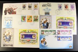 ROYALTY 1977-81 COVERS & CARDS COLLECTION. A Fabulous Accumulation, Sometimes Lightly Duplicated, Mostly 1981... - Non Classés
