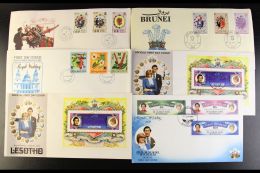 ROYALTY 1977-81 COVERS & CARDS COLLECTION. A Fabulous Accumulation, Sometimes Lightly Duplicated, Mostly 1981... - Ohne Zuordnung