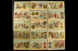 GOLD & SILVER France Circa 1905 "Sable Normand" Biscuit Trade Cards In Colour Illustrating The History Of... - Non Classificati