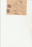 DEVANT DE LETTRE AFFRANCHIE N° 130 ET 131 CACHET A DATE CONSTANTINE  + RETOUR A L'ENVOYEUR 5071 - Storia Postale