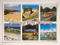 Postcard Greetings From Newquay Cornwall Multiview By John Hinde My Ref B2447 - Newquay