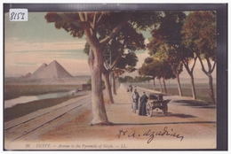 EGYPT - AVENUE TO THE PYRAMIDS OF GIZEH - TB - Pyramids