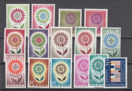 Europa CEPT - Annata Completa - 1961 ** Complete Year Set - Années Complètes