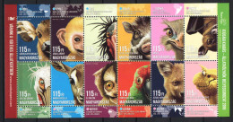 Hungary 2016. Animals / Zoo-garden With Leon, Giraffe, Birds Etc. Sheet (big Sheet) MNH (**) - Unused Stamps