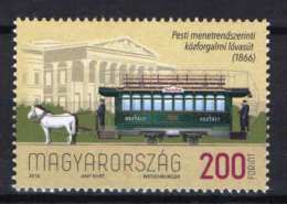 Hungary 2016. Animals / Horses Trains / Railways Nice Stamp MNH (**) - Nuevos