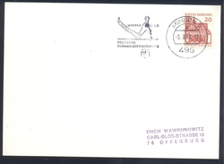 Germany Deustschland 1966 Card; Gymnastics Gymnastique Turnen; DTB Deutsche Turnmeisterschaften Minden Slogan - Gymnastics