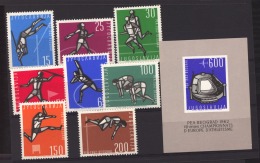 Yougoslavie  :   Yv  914-21 + Bloc 9  **   Sport - Unused Stamps