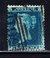 Great Britain Used #17 2p Victoria Position MG Hairlines - Used Stamps