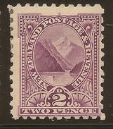 NZ 1898 2d Pembroke P11 Wmk SG 276b HM #YS245 - Nuevos