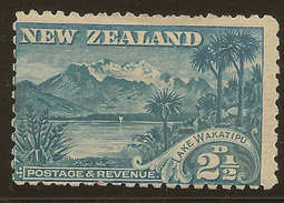 NZ 1898 2 1/2d Lake Wakatipu SG 260 HM #YS224 - Neufs