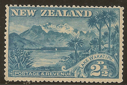 NZ 1898 2 1/2d Lake Wakatipu SG 250 HM #YS176 - Unused Stamps