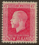 NZ 1915 6d KGV P14x14.5 SG 425d HM #YS331 - Unused Stamps