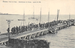 AFRIQUE  GUINEE - BISSAU   BISSAU   PONTE DE CAES  DESEMBARQUE DE FORCAS   GUERRA DE 1908 - Guinea-Bissau