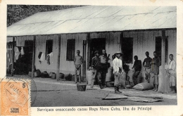 SAO TOME ET PRINCIPE  SERVICAES ENSACCANDO CACAU ROCA NOVA CUBA, ILHA DO PRINCIPE - Sao Tome And Principe