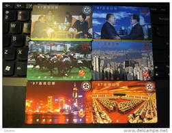 Magnetic Phonecard,Hong Kong Return To China(series I),  Set Of 6,mint - Hong Kong