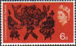 GREAT BRITAIN 1965 Art Dancing 6d OVPT:SCHOOL SPECIMEN Post Office Traing Stamps [spécimen,Muster,muestra] - Fiktive & Specimen