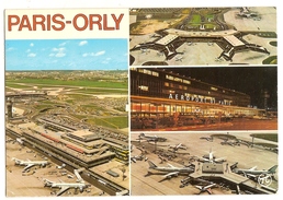Aeroport De Paris Orly (75) Les Aerogares Sud Et Ouest ( Multivue Aerienne - Avion ) - Flugwesen
