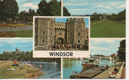 CP - WINDSOR - CASTLE FROM PUBLIC GARDEN - LONG WALK - HENRY VII GATEWAY - CASTLE FROM THE THAMES - RIVER THAMES AND ETO - Windsor