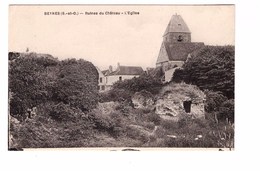 78 Beynes Ruines Du Chateau Et Eglise , Carte Non Voyagée - Beynes