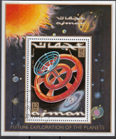 Bf. 294A Ajman 1971 Future Exploration Of The Planets Nuovo Preoblit. Space Pianeti - Asien
