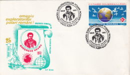 POLAR EXPLORERS, GHEORGHE NEAMU, SPECIAL COVER, 1993, ROMANIA - Polarforscher & Promis