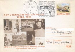 SOUTH POLE, SOUTH ORCADES METEOROLOGICAL AND POSTAL OFFICE, COVER STATIONERY, ENTIER POSTAL, 2004, ROMANIA - Autres & Non Classés