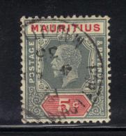 AP41 - MAURITIUS , 5 Cent  Die 1 Gibbons 227a. Multi Script CA - Mauricio (...-1967)