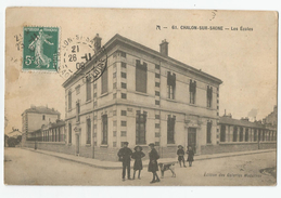 71 Chalon Sur Saone Les écoles 1908 - Chalon Sur Saone