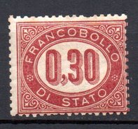 1875 - Serie Servizio Nuova N.4  MLH* - Dienstmarken