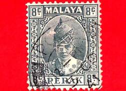 MALESIA - Malaya - PERAK - Usato - 1938 - Sultan Iskandar - 8 - Perak