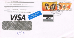 23254. Carta Aerea TARSUS (Turquia) 1989 To USA - Briefe U. Dokumente