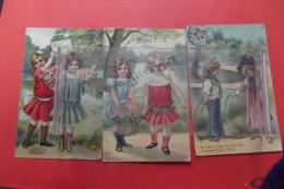 Cp Lot 3 Cartes Fillettes - Colecciones, Lotes & Series