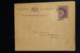 South Australia Newspaper Wrap To London  Half Penny - Covers & Documents